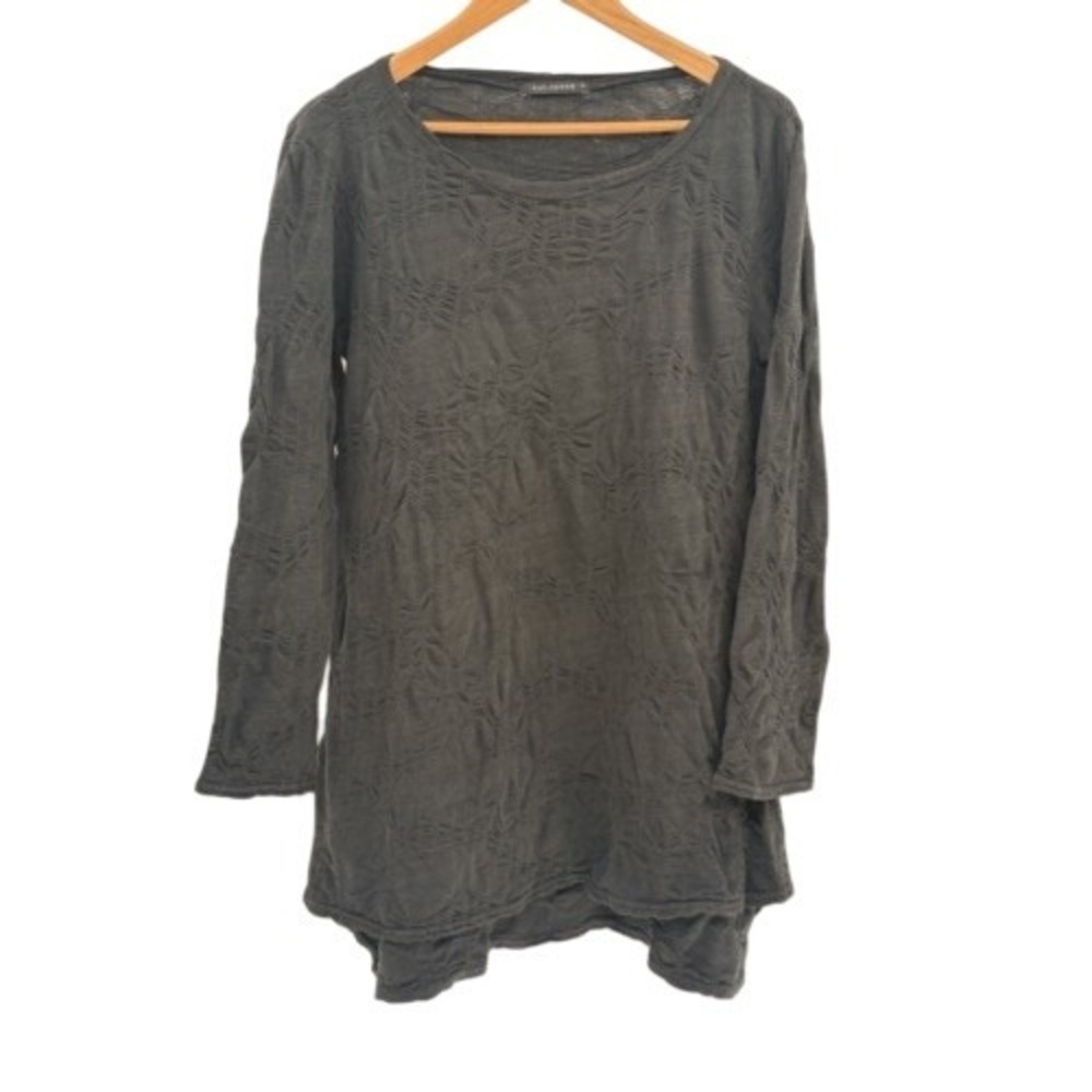 Cut Loose Tunic Top Women‎ Small Black Long Sleeve Witchy Lagenlook Oversized